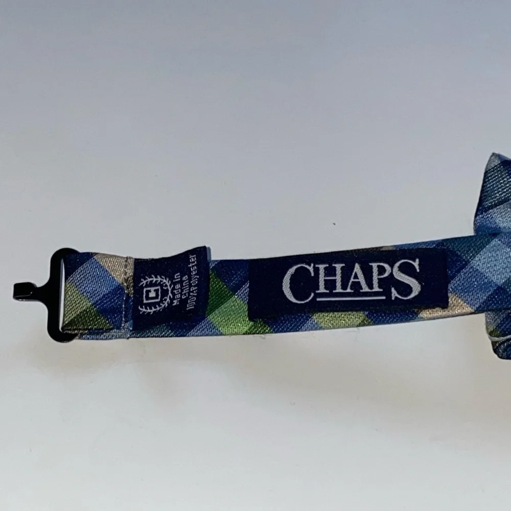 Bow Tie Plaid Preppy Chaps Adjustable